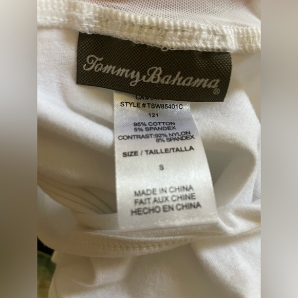 Tommy Bahama White Sheer Shoulder Tank Maxi Dress Size Small - Picture 6 of 6